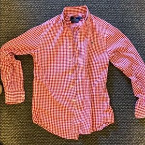 Vineyard Vines red checkered shirt